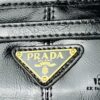 PRADA New Arrival Vintage Style Black Waxed Leather Handbag - Top Grain Leather, Size 32x15x11, Model No. 426