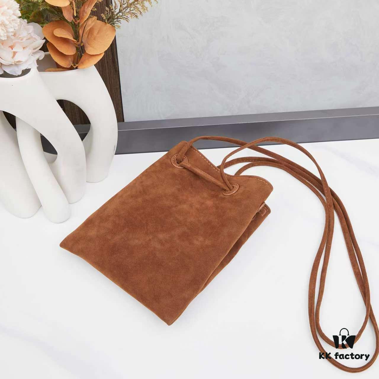 Prada Mini Crossbody Bag in Suede with Box