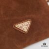 Prada Mini Crossbody Bag in Suede with Box