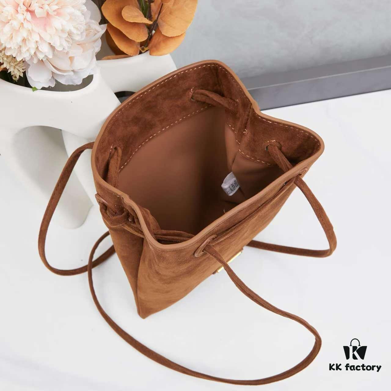 Prada Mini Crossbody Bag in Suede with Box