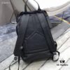 Prada Men's Black Parachute Nylon Backpack, Stylish Design with Inverted Triangle Logo, Lightweight, Spacious and Waterproof