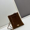 Prada Mini Crossbody Bag in Suede with Box