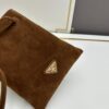 Prada Mini Crossbody Bag in Suede with Box