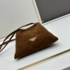 Prada Mini Crossbody Bag in Suede with Box