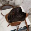 Vintage Prada Suede Bag with Box and Long Handle, Retro Merlot Style