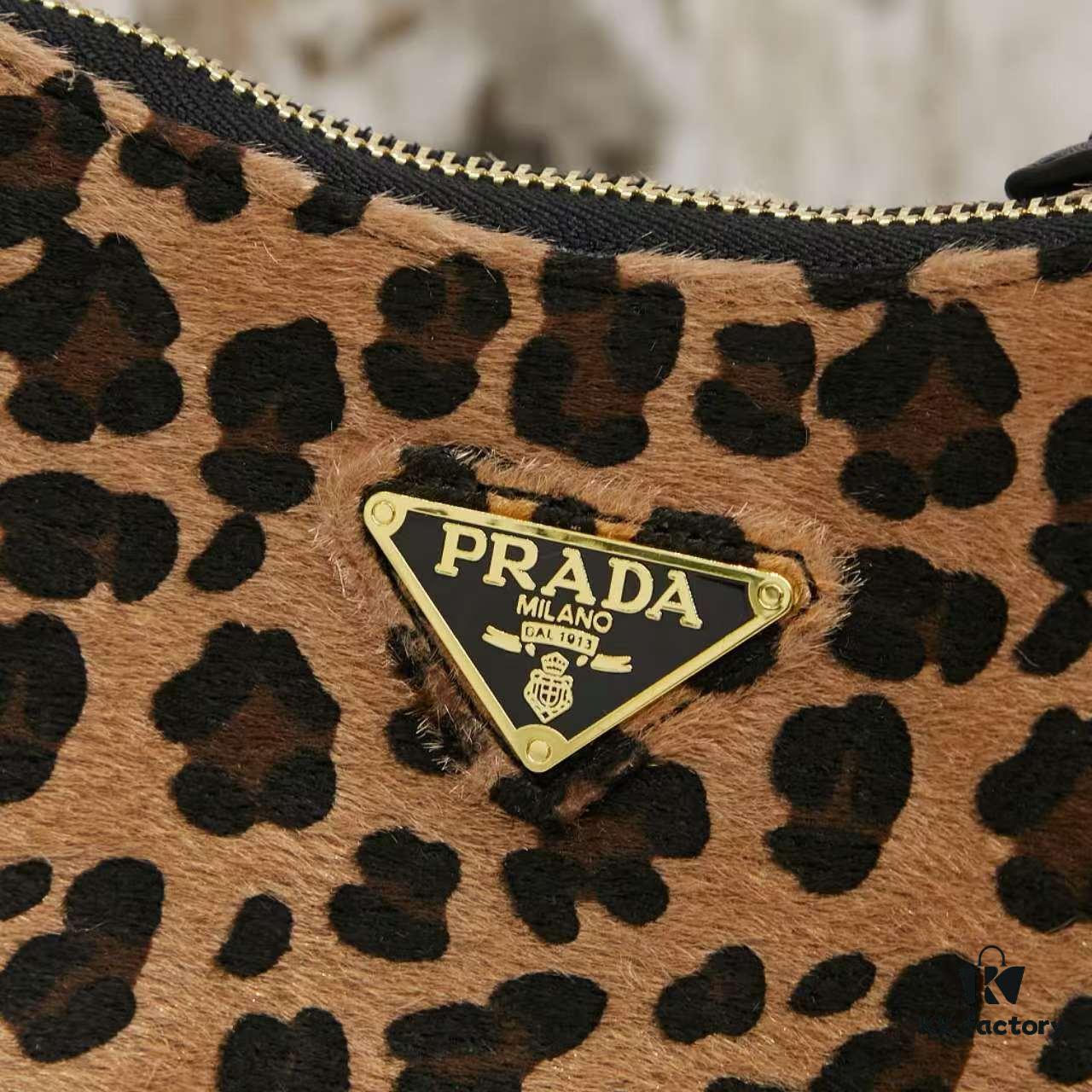 Prada Leopard Print Pony Hair Bag in Box