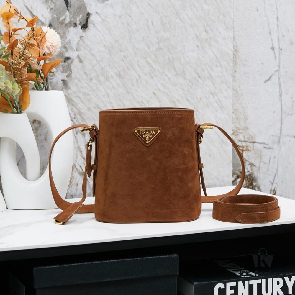 Prada New Suede Brown Collection with Box! Perfect for Fall/Winter