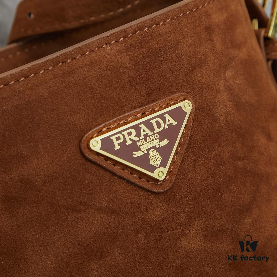 Prada New Suede Brown Collection with Box! Perfect for Fall/Winter