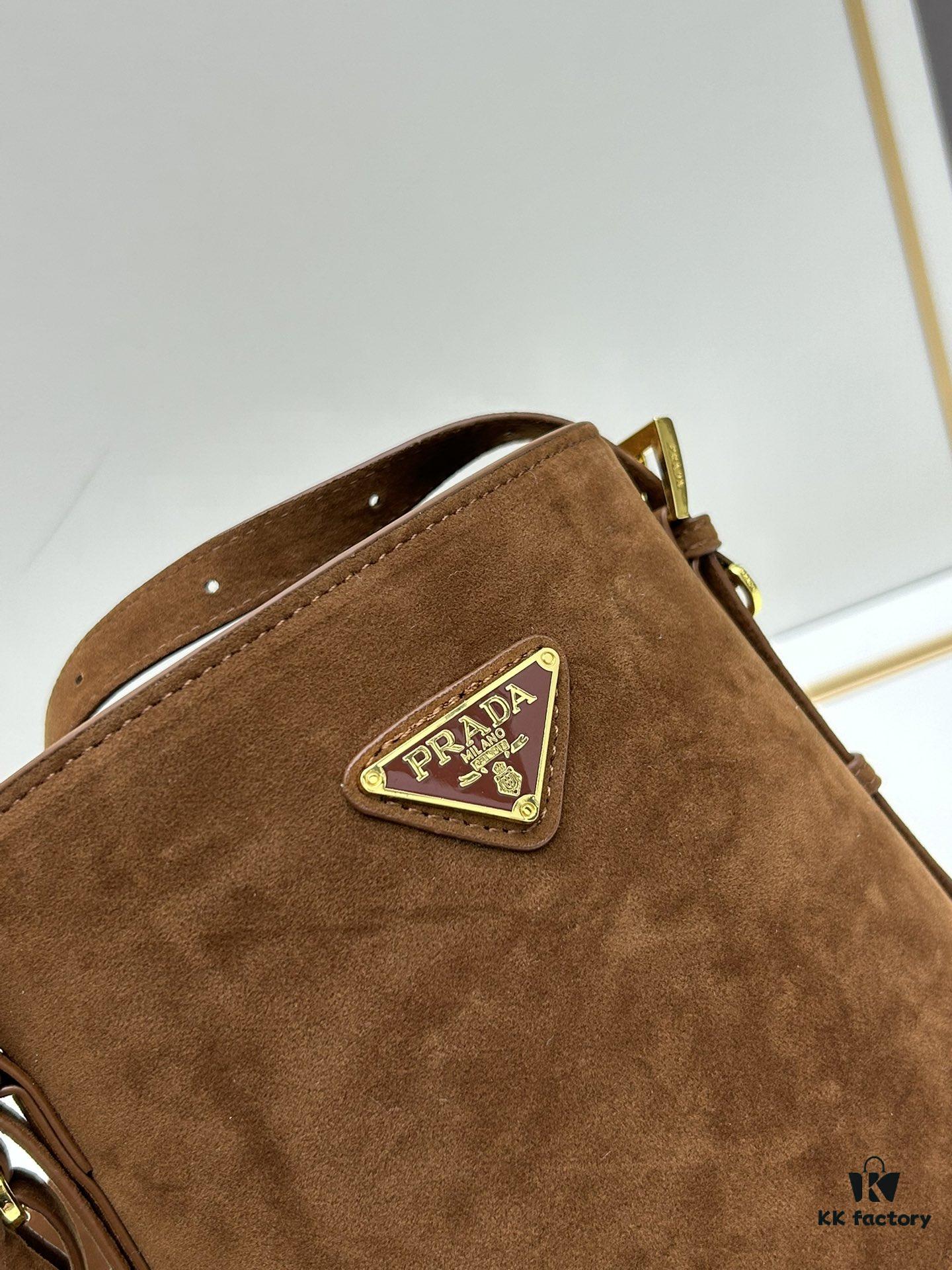 Prada New Suede Brown Collection with Box! Fall/Winter Essential