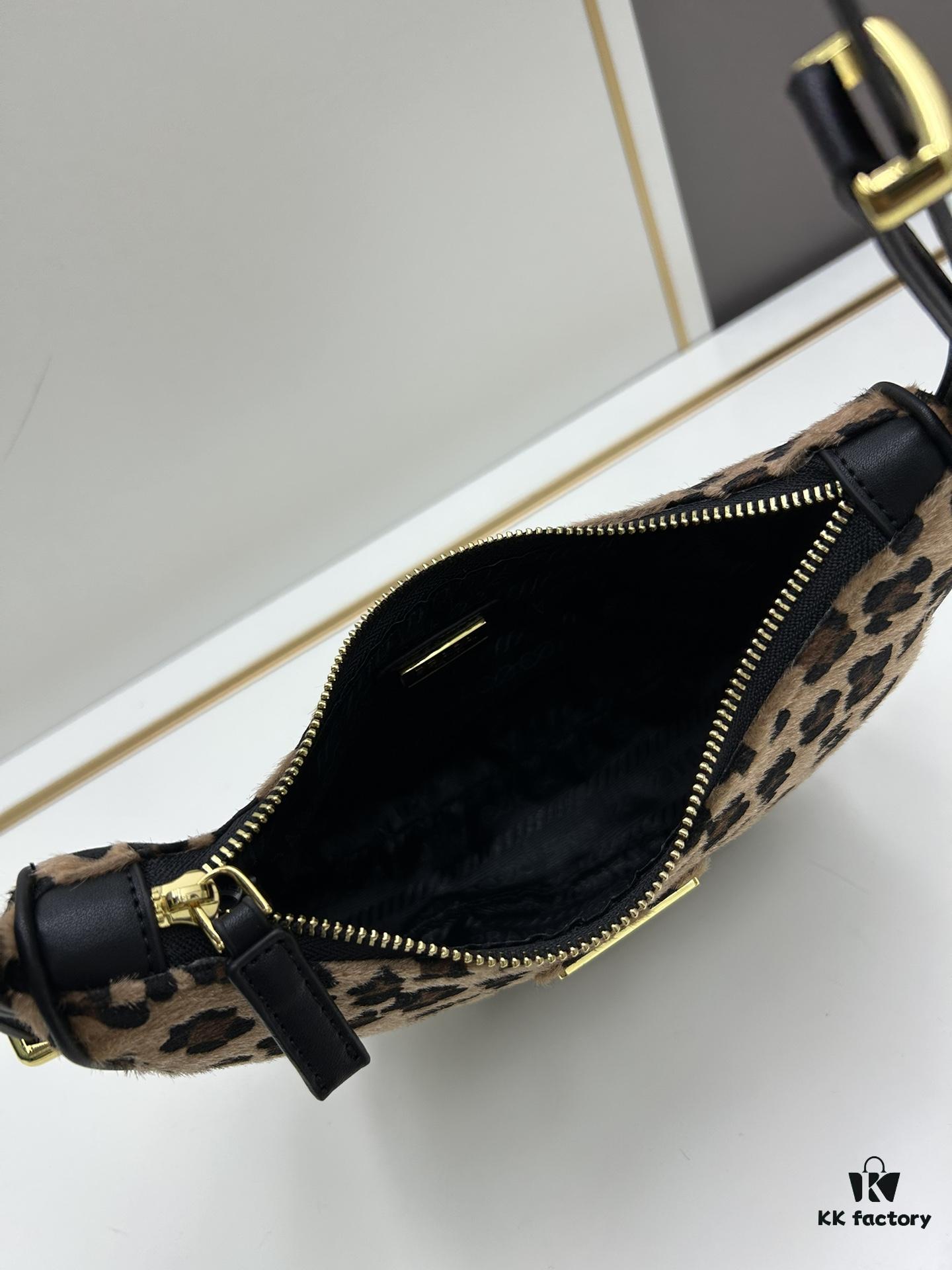 Prada Leopard Print Pony Hair Bag – Lightweight and Spacious New Moon and Softlux Styles with Crossbody Strap
