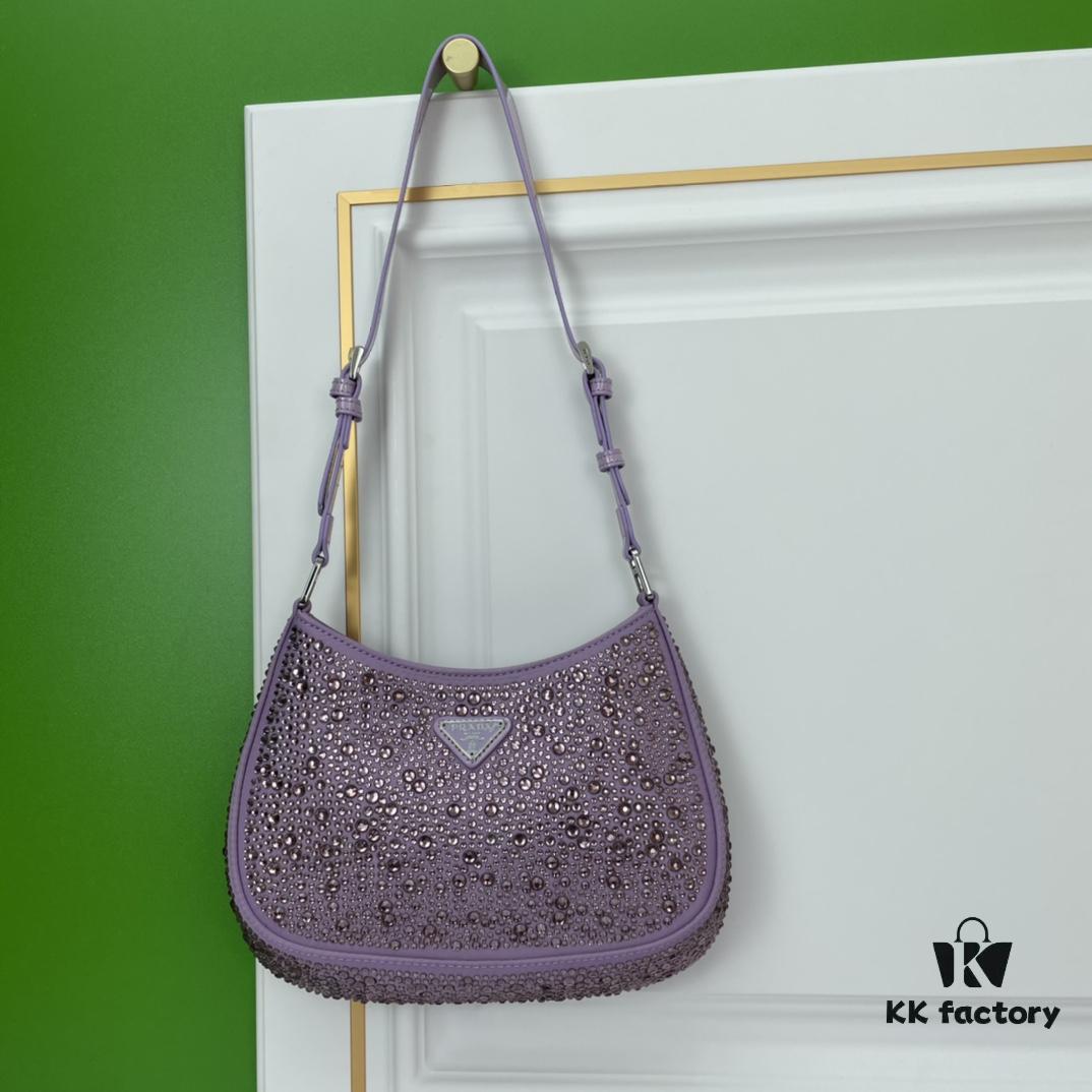 Original Order, Factory Custom Leather, PRADA Launches New 2022 Spring/Summer Crystal Hobo Handbag