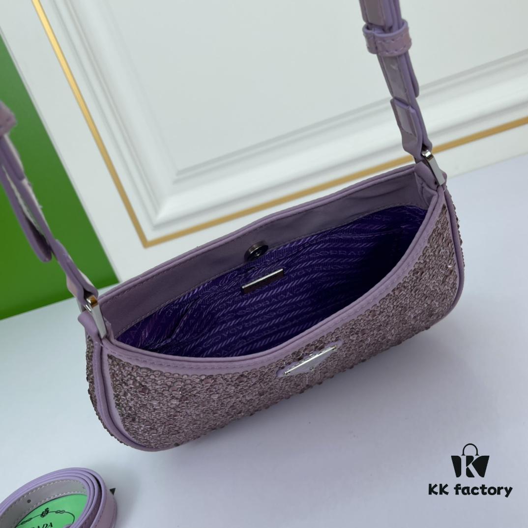 Original Order, Factory Custom Leather, PRADA Launches New 2022 Spring/Summer Crystal Hobo Handbag