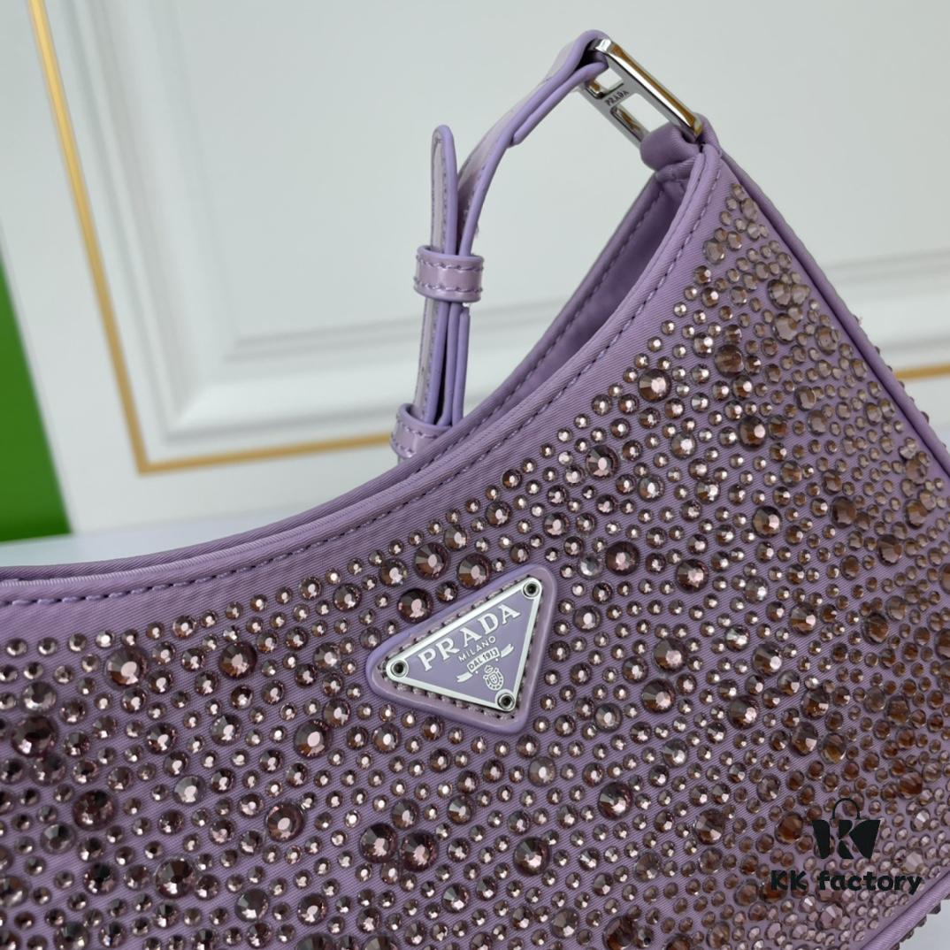 Original Order, Factory Custom Leather, PRADA Launches New 2022 Spring/Summer Crystal Hobo Handbag