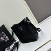 High-Quality PRADA Shoulder Crossbody Bag - Imported Full-Grain Coarse Crispy Calf Leather, Detachable Adjustable Straps, Metal Logo, Magnetic Closure
