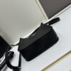 High-Quality PRADA Shoulder Crossbody Bag - Imported Full-Grain Coarse Crispy Calf Leather, Detachable Adjustable Straps, Metal Logo, Magnetic Closure