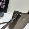 High-Quality PRADA Shoulder Crossbody Bag with Dual Straps (Leather Strap + Lettered Fabric Strap)