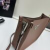 High-Quality PRADA Shoulder Crossbody Bag - Imported Full-Grain Leather, Mini Style with Detachable Double Straps
