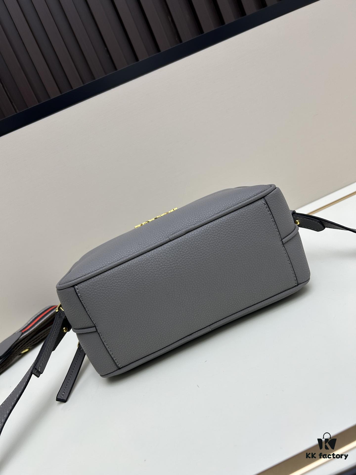 PRADA Dual-Strap Camera Bag in Imported Full-Grain Coarse Crisped Calfskin