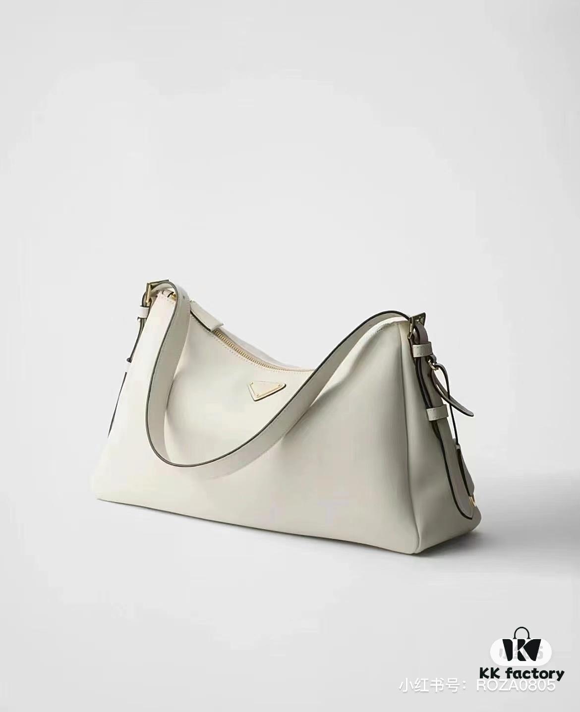 Prada's Latest Hobo Shoulder Bag in Smooth Calfskin Leather