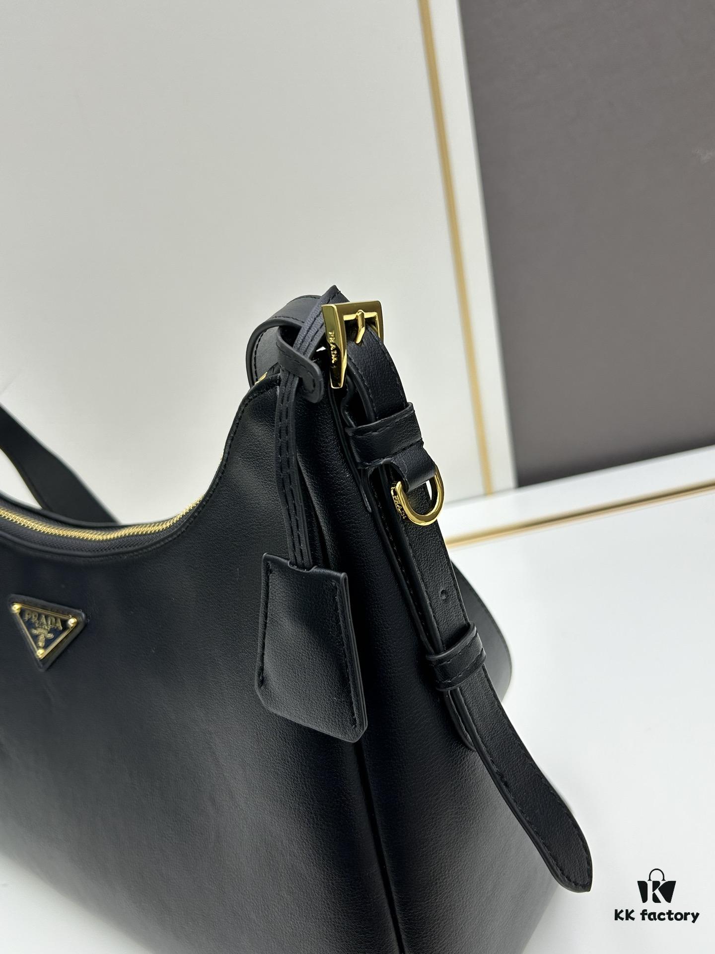 Prada New Arrival Handbag - Smooth Leather Hobo Shoulder Bag