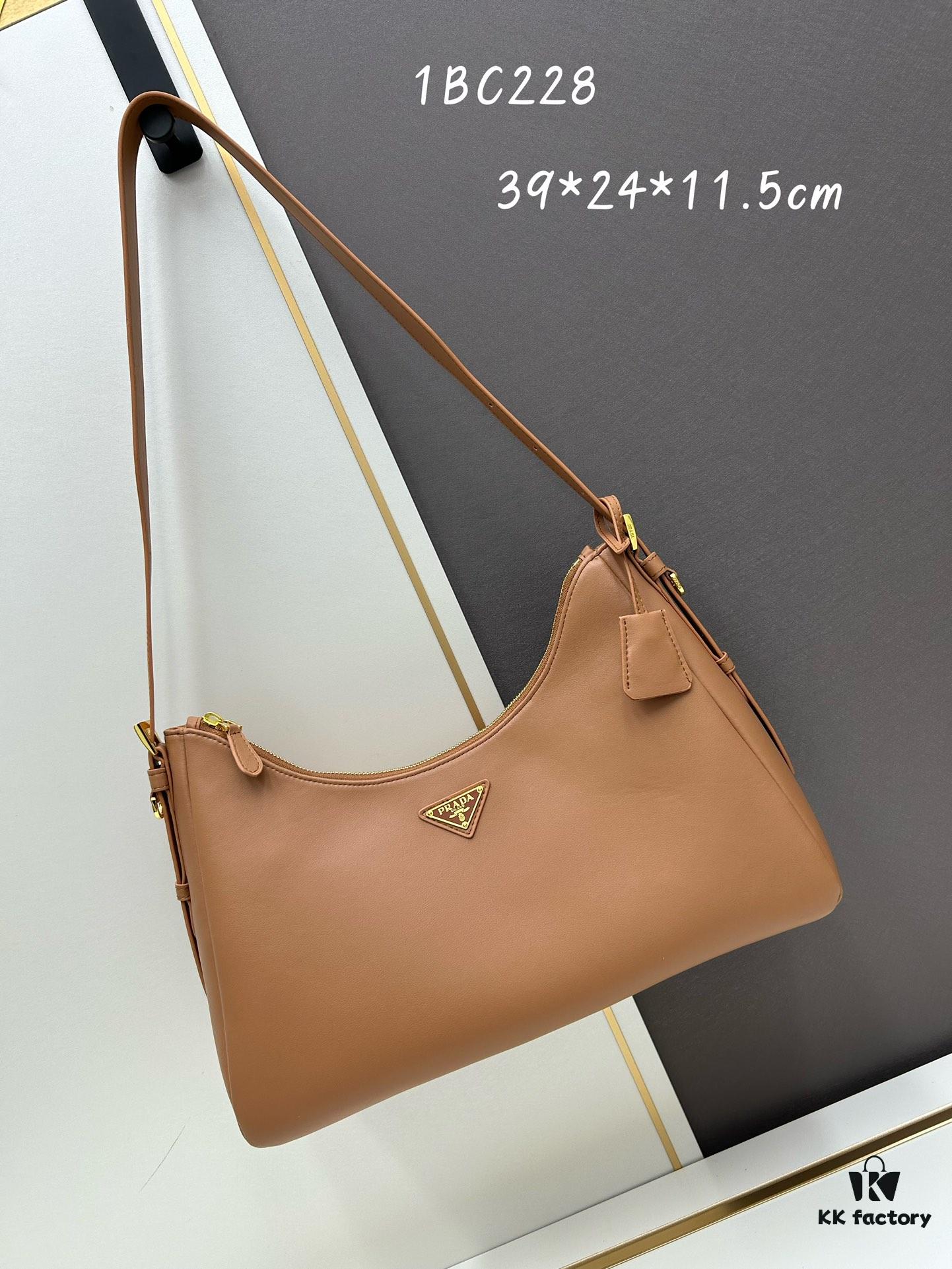 Prada Latest Handbag (Saffiano Leather Hobo Style) - New Shoulder Bag with Modern Silhouette