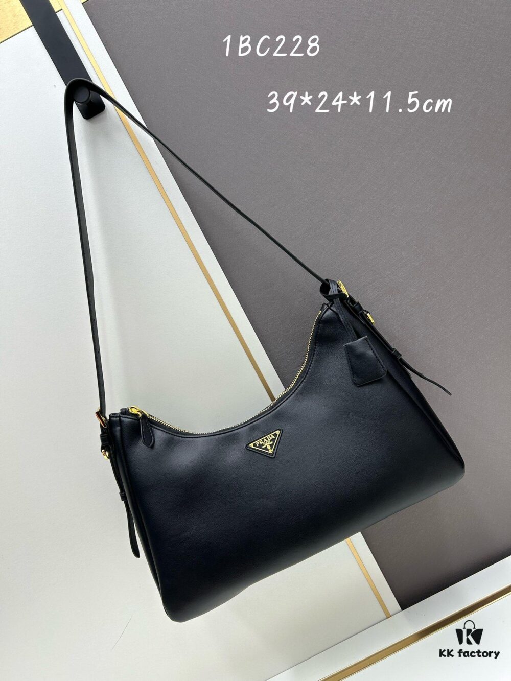 Prada Latest Handbag (Grainy Calfskin Strap) - New Shoulder Bag Inspired by Hobo Silhouette