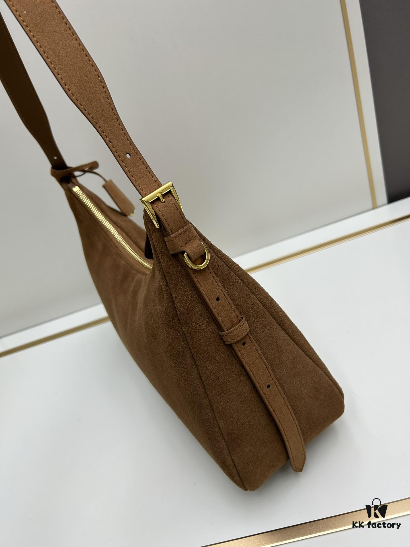 Original Quality + Matching Cabinet Hardware 🌹 (Suede Nubuck) Prada's Latest Handbag 🎉🎉🎉 New Shoulder Bag Inspired by Hobo Silhouette