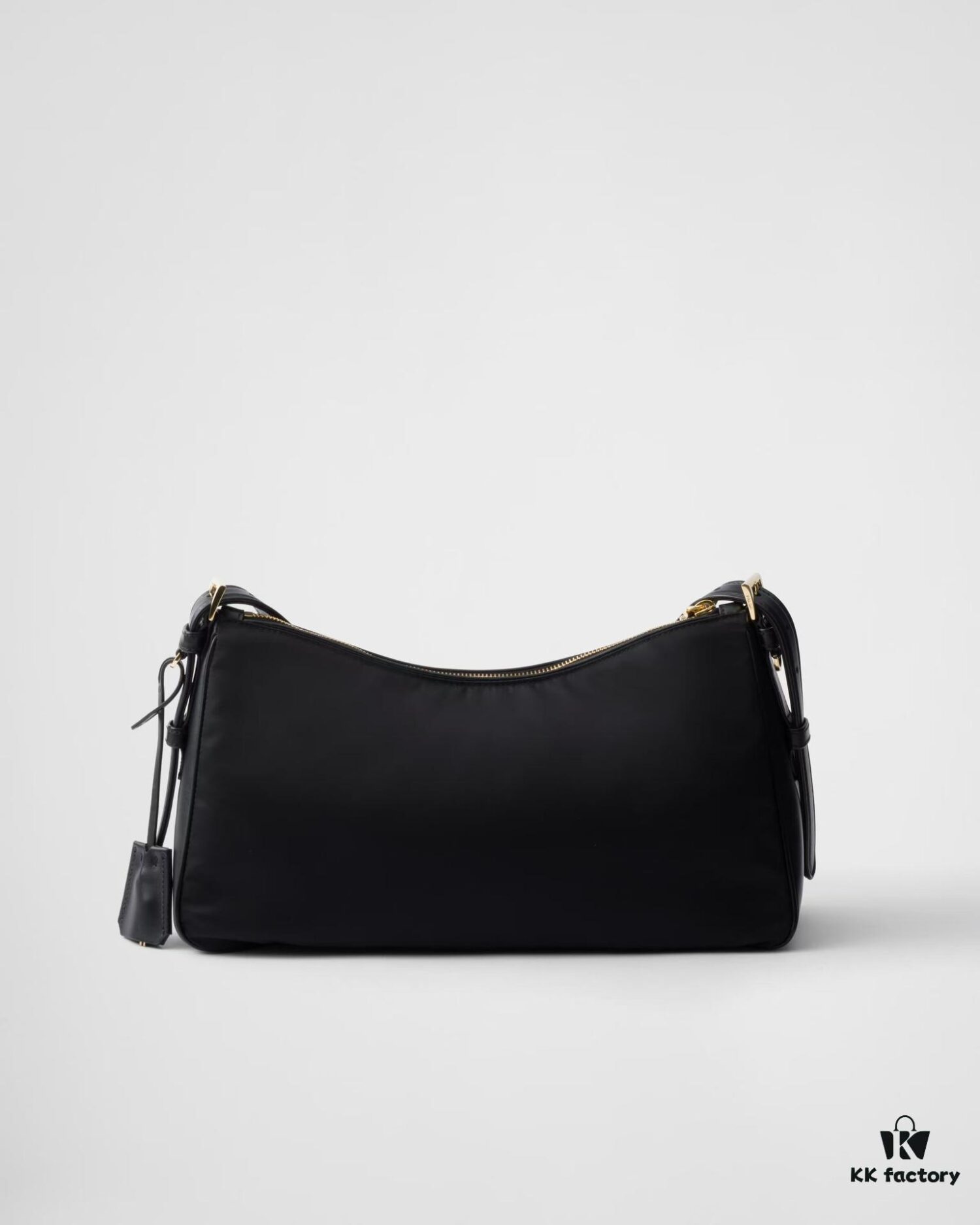 PRADA Counter New Arrival (Full Leather Series) - Original Order Quality with Authentic Hardware, Wrinkled Lacquer Cowhide and Suede Shoulder Bag