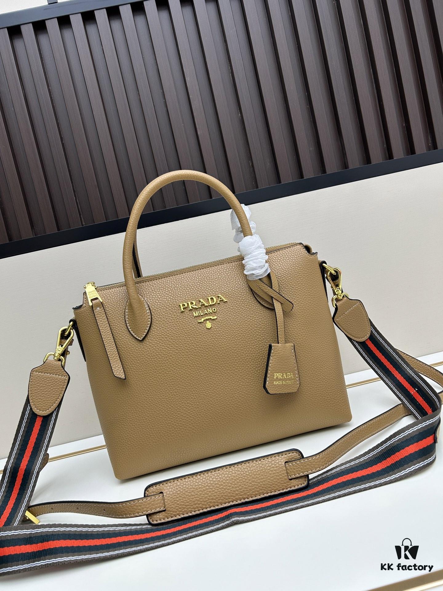 PRADA Classic Reissue Leather Tote with Detachable Shoulder Straps