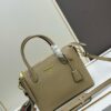 PRADA Classic Reissue Leather Bag with Dual Shoulder Straps, Calfskin with Jacquard Logo Lining, Gold-Tone Hardware, Removable Adjustable Leather and Colorful Fabric Straps