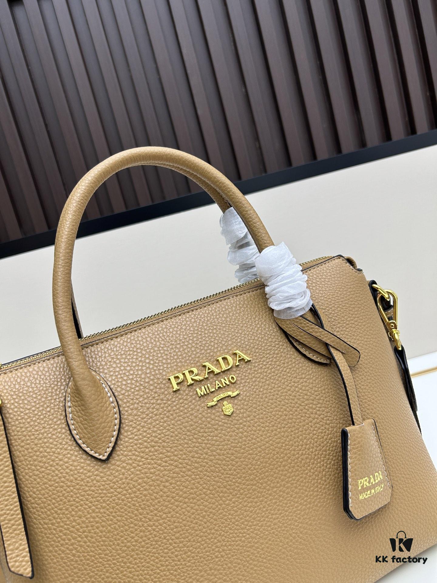 PRADA Classic Reissue Leather Tote with Detachable Shoulder Straps