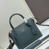 Classic Return 🌹 With Dual Shoulder Straps 💋 Calfskin Leather, Double Top Handles, Removable Adjustable Leather Strap, Removable Adjustable Colorful Fabric Strap, Gold-Tone Hardware, Engraved Metal Logo, Zip Closure, Two Interior Pockets, Jacquard PRADA Logo Lining