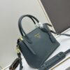 PRADA Classic Reissue Leather Bag with Double Handles and Detachable Adjustable Straps
