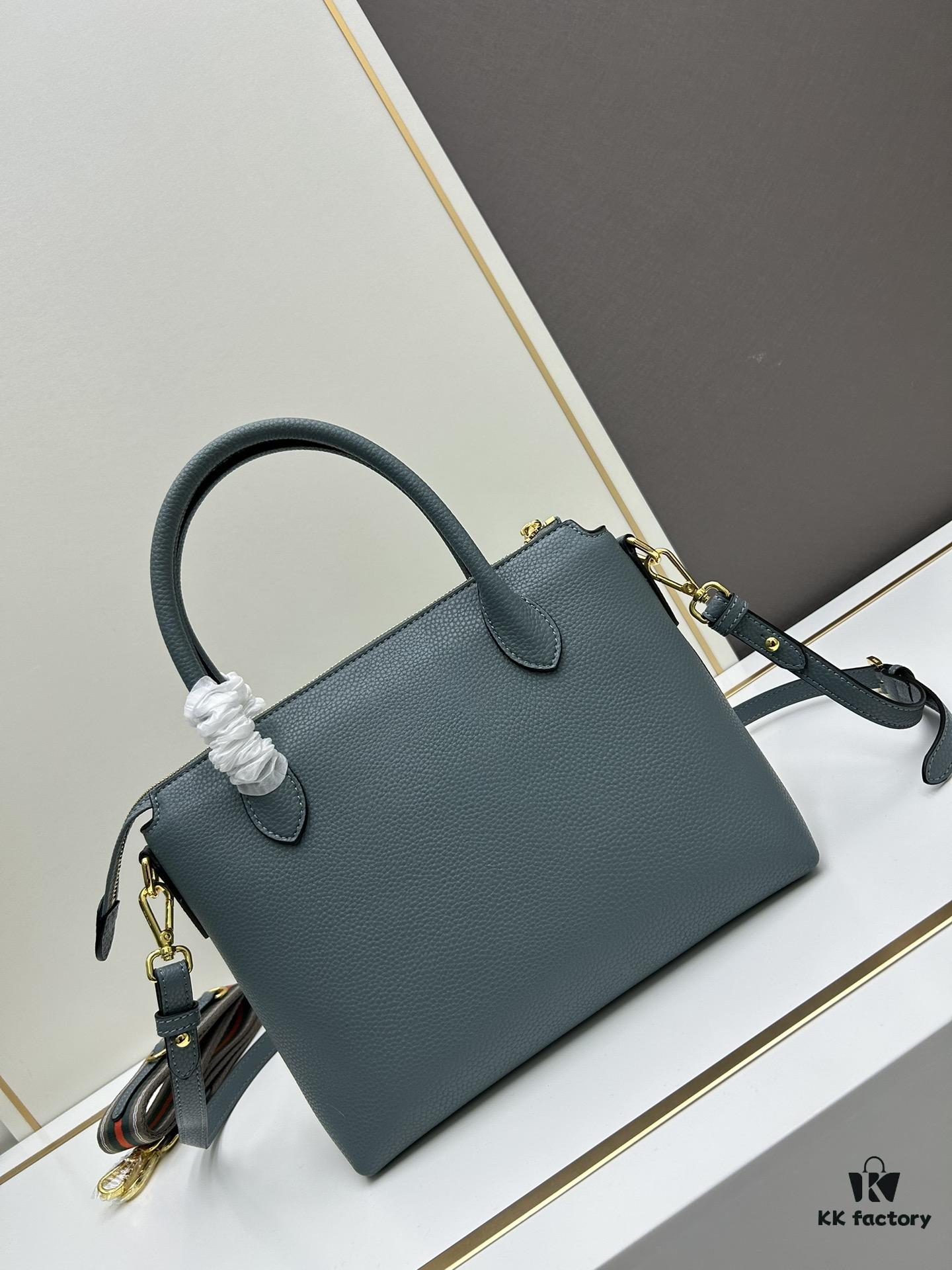 PRADA Classic Reissue Leather Bag with Double Handles and Detachable Adjustable Straps