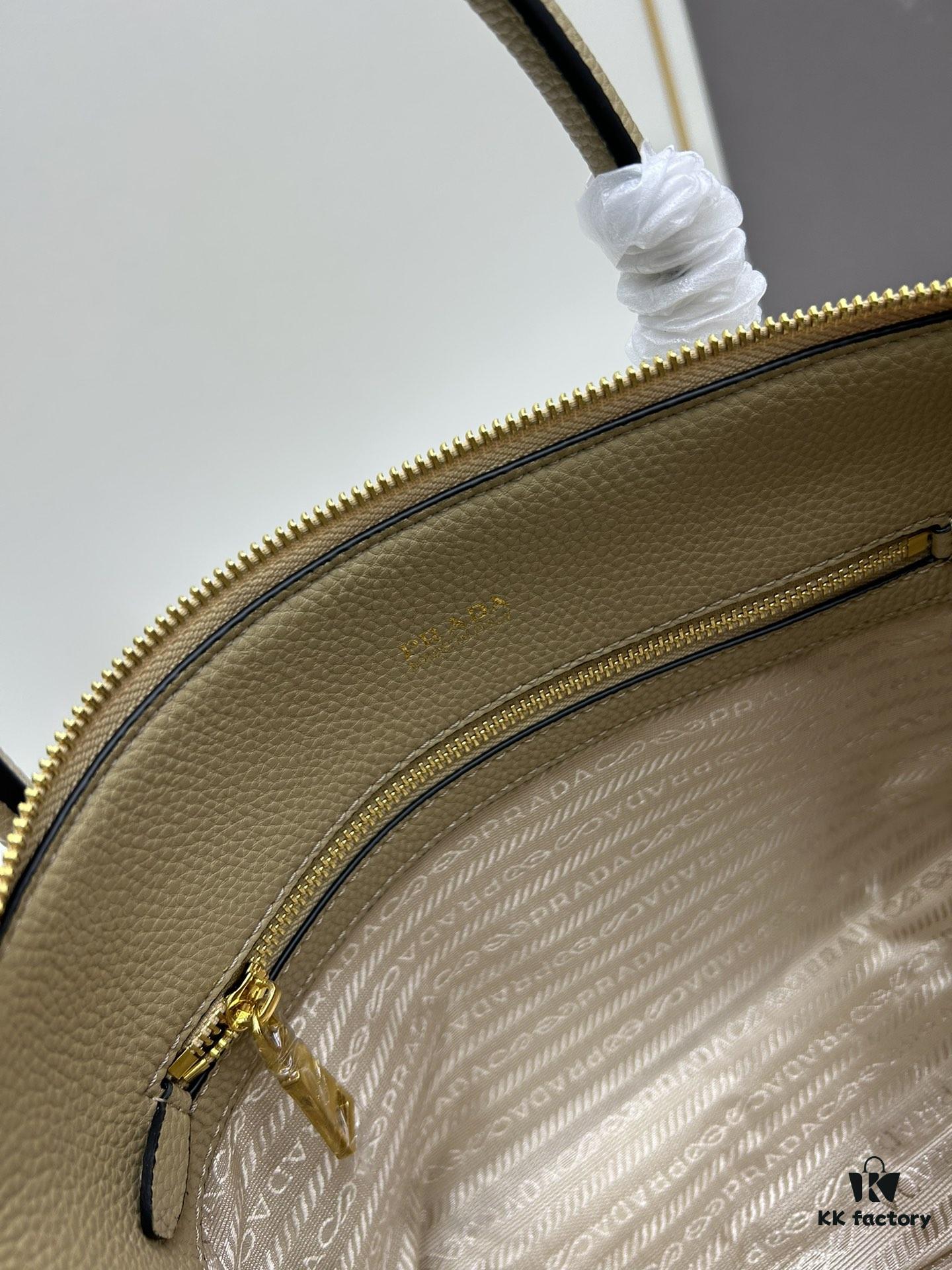 PRADA Classic Reissue 🌹 Calfskin Leather Bag with Dual Handles and Detachable Adjustable Straps