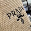 Prada Rattan Woven Bag in Black, Beige, Pink, Blue - Vacation Style Cute Handbag with Triangular Logo