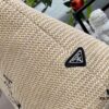 Prada Rattan Woven Bag in Black, Beige, Pink, Blue - Vacation Style Cute Handbag with Triangular Logo