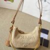 Prada Triple-Function Rattan Hobo Bag