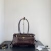 Prada Waxed Calfskin Handheld and Crossbody Bag