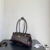 Prada Waxed Calfskin Handheld and Crossbody Bag