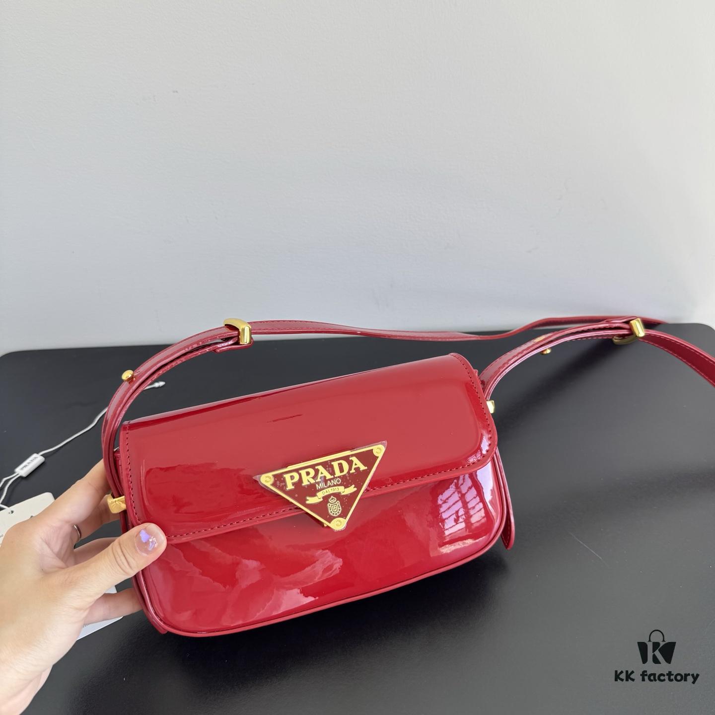 Prada Patent Leather Crossbody Bag