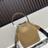 Prada New Arrival, Calfskin with Lychee Texture, Dual Strap Design, Leather and Colorful Woven Strap, Stylish and Practical Top Handle Crossbody Bag