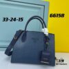 High-Quality Genuine PRADA #66158 Handbag in Imported Coarse Cross Cowhide and Calfskin