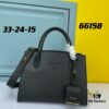 High-Quality Genuine PRADA #66158 Handbag in Imported Coarse Cross Cowhide and Calfskin