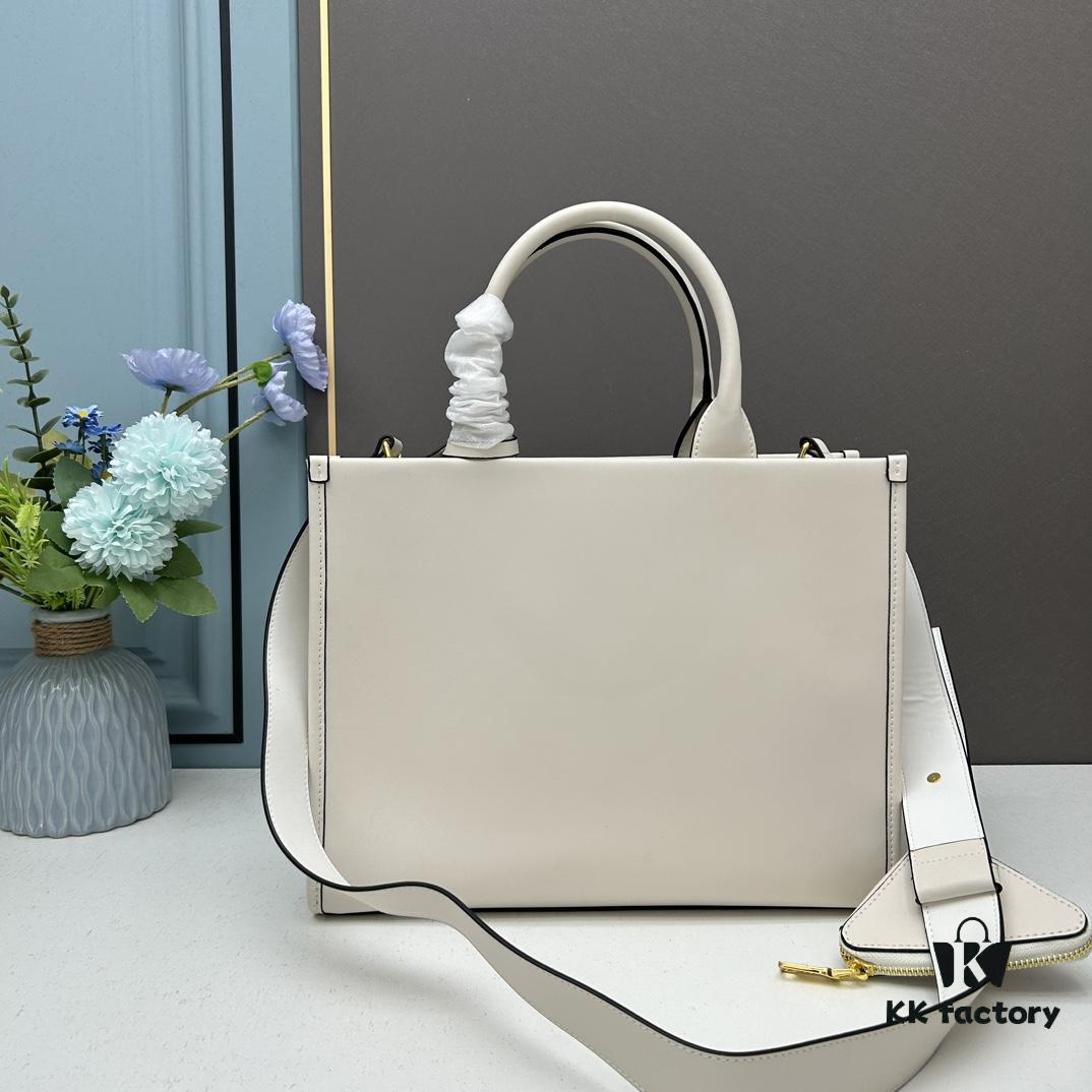 Prada Full Cowhide Tote Bag with Saffiano Leather Handles, Detachable 110cm Triangular Mini Bag and Adjustable Saffiano Leather Shoulder Strap