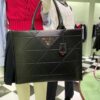 Prada Full Cowhide Saffiano Leather Tote Bag with Detachable Adjustable Shoulder Strap