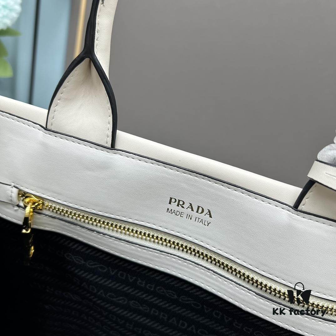 Prada Full Cowhide Tote Bag with Saffiano Leather Handles, Detachable 110cm Triangular Mini Bag and Adjustable Saffiano Leather Shoulder Strap
