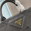 Prada Full Cowhide Tote Bag with Saffiano Leather Handles, 110cm Detachable Adjustable Saffiano Shoulder Strap