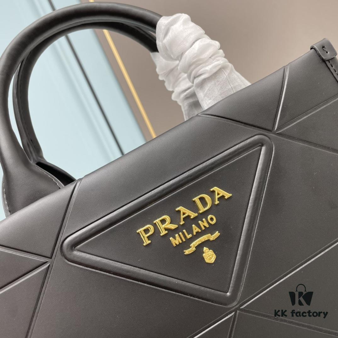 Prada Full-Cowhide Saffiano Leather Tote Bag with Detachable Adjustable Strap