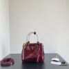 Prada Patent Leather Top Handle Crossbody Bag